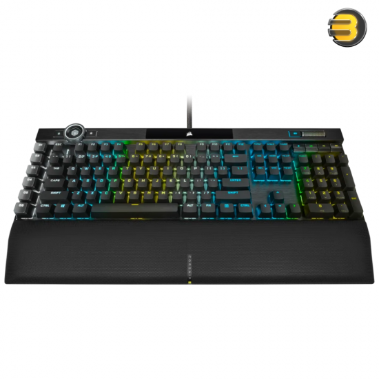 Corsair K100 RGB Optical-Mechanical Gaming Keyboard — CORSAIR OPX Switch — Black