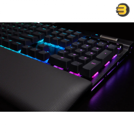 Corsair K100 RGB Optical-Mechanical Gaming Keyboard — CORSAIR OPX Switch — Black