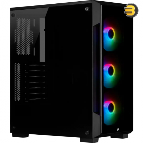 Corsair iCUE 220T RGB Tempered Glass Mid-Tower Smart Case — Black