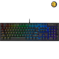 Corsair K60 RGB PRO Mechanical Gaming Keyboard — 100% CHERRY MV Mechanical Keyswitches — Black