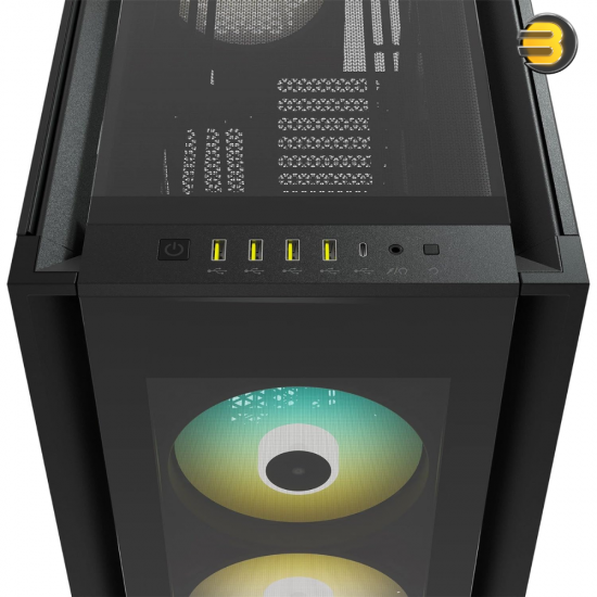 Corsair iCUE 7000X RGB Tempered Glass Full-Tower ATX PC Case — Black - CC-9011226-WW