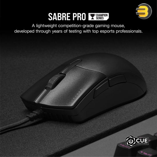 Corsair SABRE PRO CHAMPION SERIES Optical Gaming Mouse Black