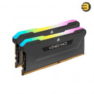 Corsair VENGEANCE RGB PRO SL 16GB (2x8GB) DDR4 3200MHz C16 Memory Kit – Black