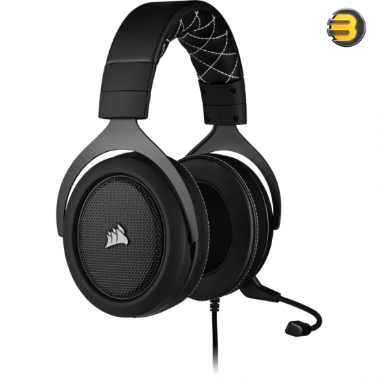 Corsair HS60 PRO — 7.1 Virtual Surround Sound Gaming Headset with USB DAC - Works with PC, Xbox Series X, Xbox Series S, Xbox One, PS5, PS4, and Nintendo Switch - Carbon