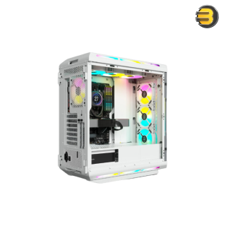 iCUE 5000T RGB Tempered Glass Mid-Tower ATX PC Case — White - CC-9011231-WW iCUE 5000T RGB Tempered Glass Mid-Tower ATX PC Case — White - CC-9011231-WW