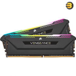 CORSAIR VENGEANCE PRO SL 64GB RGB (2x32GB) DDR4 DRAM 3600MHz C18 Memory Kit — Black