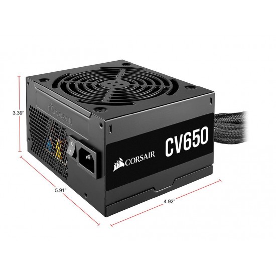 CORSAIR CV Series CV650 650W ATX12V 80 PLUS BRONZE Certified Non-Modular Power Supply