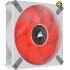 CORSAIR ML120 LED Elite 120mm Magnetic Levitation Red LED Fan with AirGuide Single Pack - White Frame
