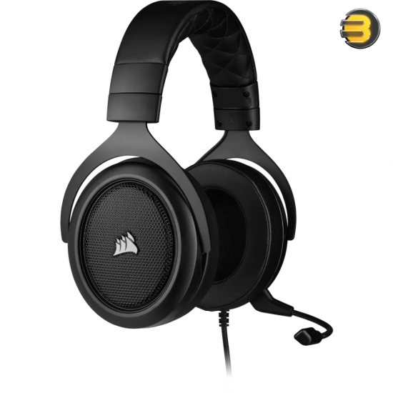 Corsair HS50 Pro — Stereo Gaming Headset - Discord Certified Headphones - Works with PC, Mac, Xbox Series X, Xbox Series S, Xbox One, PS5, PS4, Nintendo Switch, iOS and Android – Carbon