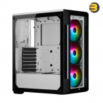 Corsair iCUE 220T RGB Tempered Glass Mid-Tower Smart Case — White - CC-9011191-WW