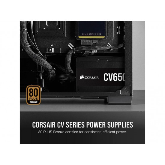 CORSAIR CV Series CV650 650W ATX12V 80 PLUS BRONZE Certified Non-Modular Power Supply