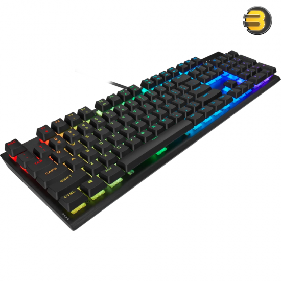 Corsair K60 RGB PRO Mechanical Gaming Keyboard — 100% CHERRY MV Mechanical Keyswitches — Black