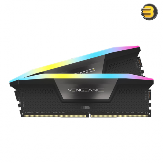 Corsair Vengeance RGB 32GB (2x16GB) DDR5-6000 CL28-36-36-96 1.40V Dual Channel Desktop Memory Kit — Intel XMP 3.0 and AMD EXPO Compatible, Aluminum Heatspreader, RGB Lighting Corsair Vengeance RGB 32GB (2x16GB) DDR5-6000 CL28-36-36-96 1.40V Dual Channel Desktop Memory Kit — Intel XMP 3.0 and AMD EXPO Compatible, Aluminum Heatspreader, RGB Lighting