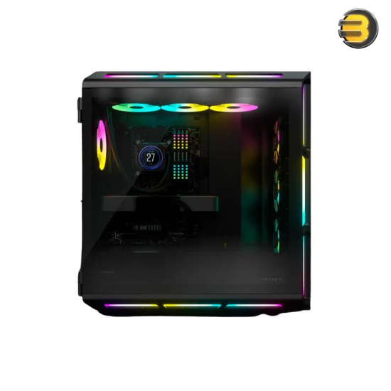 Corsair iCUE 5000T RGB Tempered Glass Mid-Tower ATX PC Case — Black