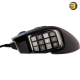 Corsair SCIMITAR RGB ELITE Gaming Mouse For MOBA, MMO - 18,000 DPI - 17 Progammable Buttons - iCUE Compatible - Black