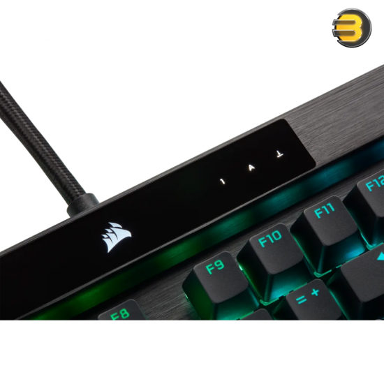 Corsair K100 RGB Optical-Mechanical Gaming Keyboard — CORSAIR OPX Switch — Black