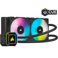 Corsair Hydro Series, iCUE H100i ELITE CAPELLIX, 240mm Radiator, Dual ML120 RGB PWM Fans, Powerful iCUE Software, Liquid CPU Cooler