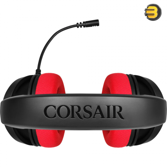 Corsair HS35 — Stereo Gaming Headset - Memory Foam Earcups - Works with PC, Mac, Xbox Series X/ S, Xbox One, PS5, PS4, Nintendo Switch, iOS and Android - Red