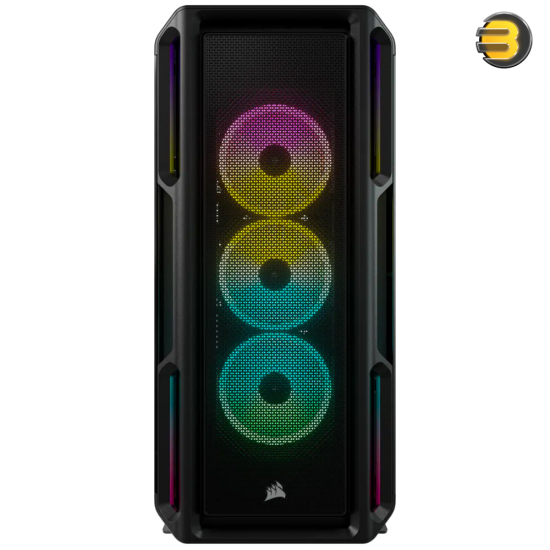 Corsair iCUE 5000T RGB Tempered Glass Mid-Tower ATX PC Case — Black