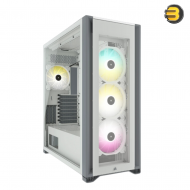 iCUE 7000X RGB Tempered Glass Full-Tower ATX PC Case — White - CC-9011227-WW