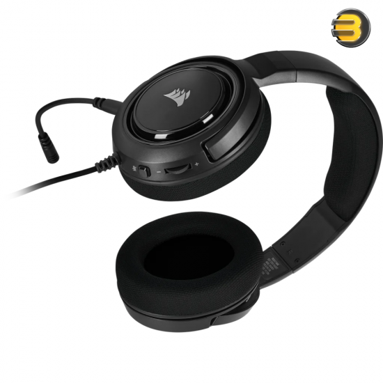 Corsair HS35 — Stereo Gaming Headset - Memory Foam Earcups - Works with PC, Mac, Xbox Series X/ S, Xbox One, PS5, PS4, Nintendo Switch, iOS and Android - Carbon