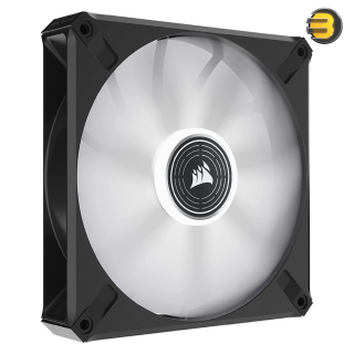 CORSAIR ML140 LED Elite 140mm Magnetic Levitation White LED Fan with AirGuide Single Pack Black CORSAIR ML140 LED Elite 140mm Magnetic Levitation White LED Fan with AirGuide Single Pack Black