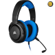 Corsair HS35 — Stereo Gaming Headset - Memory Foam Earcups - Works with PC, Mac, Xbox Series X/ S, Xbox One, PS5, PS4, Nintendo Switch, iOS and Android - Blue