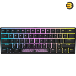 Corsair K65 RGB MINI 60% Mechanical Gaming Keyboard — CHERRY MX Red — Black