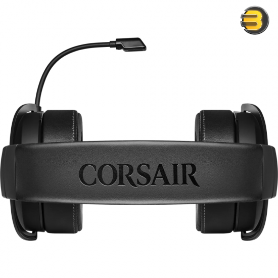 Corsair HS60 PRO — 7.1 Virtual Surround Sound Gaming Headset with USB DAC - Works with PC, Xbox Series X, Xbox Series S, Xbox One, PS5, PS4, and Nintendo Switch - Carbon