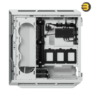 iCUE 5000T RGB Tempered Glass Mid-Tower ATX PC Case — White - CC-9011231-WW iCUE 5000T RGB Tempered Glass Mid-Tower ATX PC Case — White - CC-9011231-WW