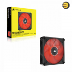 Corsair ML120 LED ELITE Red Premium 120mm PWM Magnetic Levitation Fan with AirGuide, Single Pack