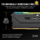 Corsair VENGEANCE RGB PRO SL 16GB (2x8GB) DDR4 3200MHz C16 Memory Kit – Black