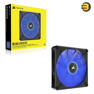 CORSAIR ML140 LED Elite 140mm Magnetic Levitation Blue LED Fan with AirGuide Single Pack Black CORSAIR ML140 LED Elite 140mm Magnetic Levitation Blue LED Fan with AirGuide Single Pack Black