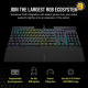 Corsair K70 RGB PRO Mechanical Gaming Keyboard with Polycarbonate Keycaps — CHERRY® MX Red (AR)