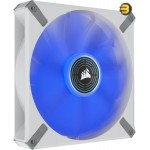 CORSAIR ML140 LED Elite 140mm Magnetic Levitation Blue LED Fan with AirGuide Single Pack - White Frame