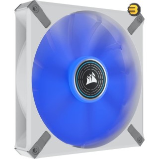 CORSAIR ML140 LED Elite 140mm Magnetic Levitation Blue LED Fan with AirGuide Single Pack - White Frame CORSAIR ML140 LED Elite 140mm Magnetic Levitation Blue LED Fan with AirGuide Single Pack - White Frame