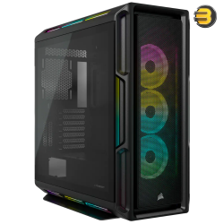 Corsair iCUE 5000T RGB Tempered Glass Mid-Tower ATX PC Case — Black