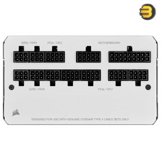 Corsair RM750 White — 750 Watt 80 PLUS Gold Fully Modular ATX PSU - CP-9020231-UK Corsair RM750 White — 750 Watt 80 PLUS Gold Fully Modular ATX PSU - CP-9020231-UK