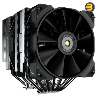 Cougar FORZA 135 Superior Dual Tower Air Cooler with 7 Heat Pipes paired with 2 High-performance Fans