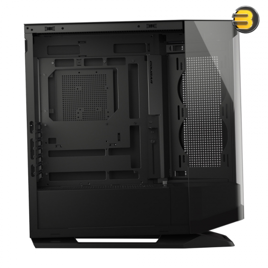 Cougar FV270 Mid Tower Gaming Case – Mini ITX/Micro ATX/ATX/CEB/E‑ATX; Type‑C I/O; Vertical GPU; Up to 9 Fans (ARGB); Water Cooling; Max GPU 450mm, CPU 180mm, PSU 250mm — Black