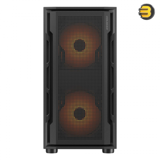 Cougar Uniface Mini RGB + STC600 Mid Tower Case with 600W 80+ White PSU — Tempered Glass Side Panel, Perforated Front Panel for Superior Airflow, 3 Pre-installed ARGB Fans (2x 140mm Front, 1x 120mm Rear), Supports Mini ITX/Micro ATX Cougar Uniface Mini RGB + STC600 Mid Tower Case with 600W 80+ White PSU — Tempered Glass Side Panel, Perforated Front Panel for Superior Airflow, 3 Pre-installed ARGB Fans (2x 140mm Front, 1x 120mm Rear), Supports Mini ITX/Micro ATX