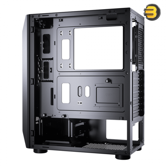 Cougar MX410 Mid Tower Gaming Case + VTC 500 80+ BRONZE — Dual ARGB Front Strips, Acrylic Transparent Side Panel, Supports ATX/Micro ATX/Mini ITX, Up to 165mm CPU Cooler Height, 240mm Water Cooling Radiator Support