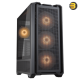 Cougar MX600 RGB Full Tower Gaming Case — Tempered Glass Side Panel, E-ATX Support, 3x 140mm ARGB Fans Pre-Installed, USB-C, Vertical GPU Mount, Black
