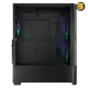 Cougar Airface RGB + STC600 Mid Tower Gaming Case — High-Airflow Perforated Metal Front Panel, 4mm Tempered Glass Side Panel, 2x 140mm + 1x 120mm ARGB Fans, Built-in ARGB Controller, Supports E-ATX, Vertical GPU Mount