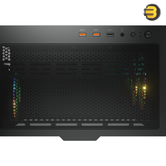 Cougar Airface RGB + STC600 Mid Tower Gaming Case — High-Airflow Perforated Metal Front Panel, 4mm Tempered Glass Side Panel, 2x 140mm + 1x 120mm ARGB Fans, Built-in ARGB Controller, Supports E-ATX, Vertical GPU Mount