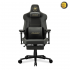 Cougar ARMOR EVO M Gaming Chair — Breathable PVC Leather, 5D Adjustable Armrest, Lumbar Cushion, Full Steel Frame, Class 4 Gas Lift Cylinder Up To 160Kg Capacity, Black/Gold | 3MEVMGLB.0001