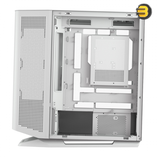 Cougar FV270 Mid Tower Gaming Case – Mini ITX/Micro ATX/ATX/CEB/E‑ATX; Type‑C I/O; Vertical GPU; Up to 9 Fans (ARGB); Water Cooling; Max GPU 450mm, CPU 180mm, PSU 250mm — White