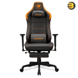 Cougar ARMOR EVO S ORANGE Gaming Chair – Magnetic Memory Foam Neck Pillow, Full Steel Frame, 3D Adjustable Armrest, Retractable Footrest, and Lumbar Cushion for Ultimate Comfort