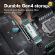 Crucial E100 480GB M.2 NVMe Gen4 SSD – Up to 4,700MB/s