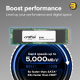 Crucial E100 480GB M.2 NVMe Gen4 SSD – Up to 4,700MB/s